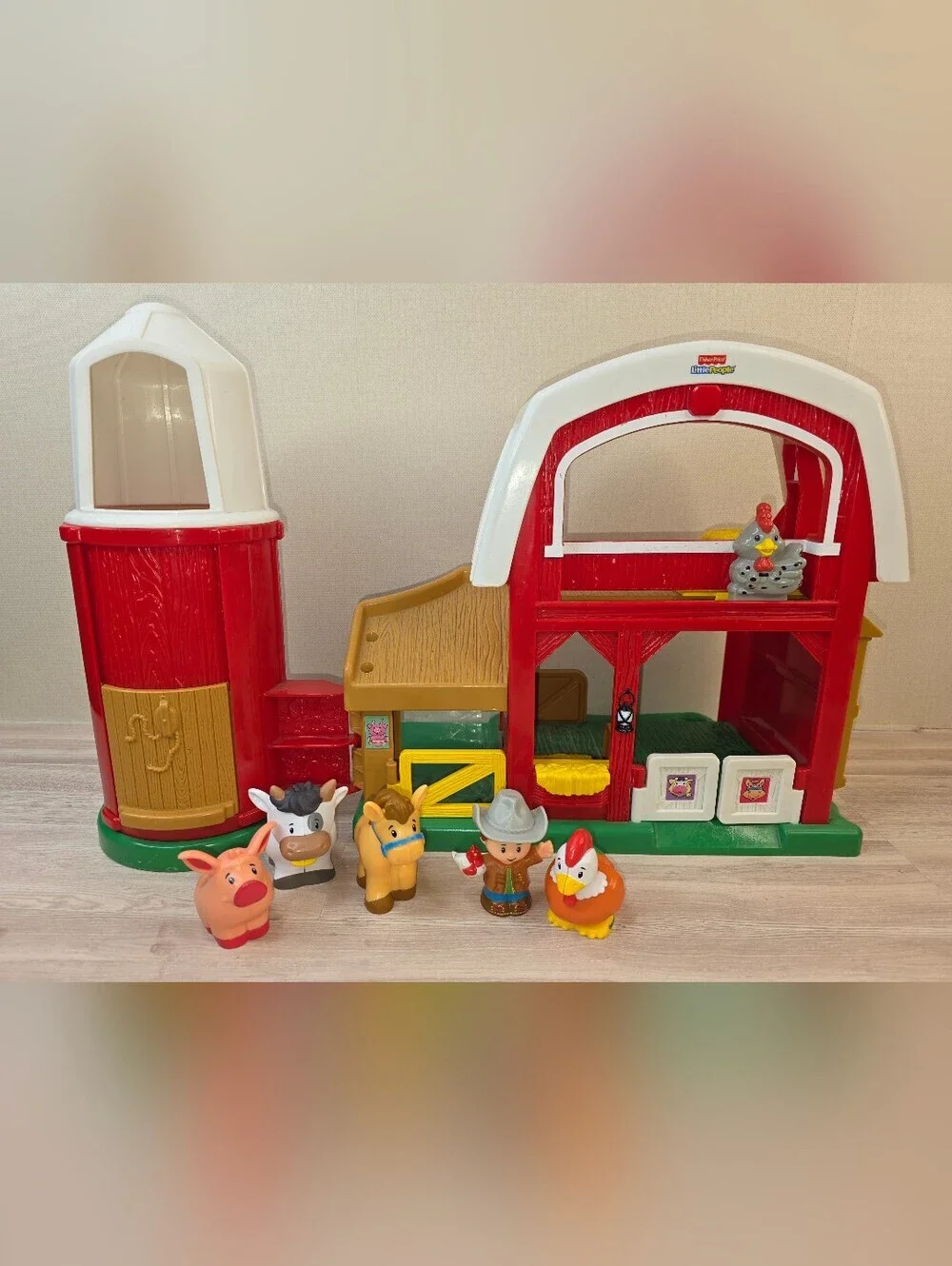Fisher-Price Little People Red and White Barn Playset